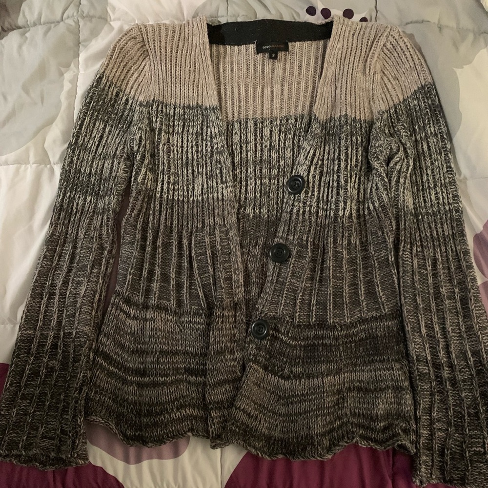 BCBG MAX AZARIA button up sweater